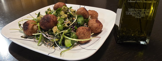 Avocado & Microgreen Salad with Avocado Oil