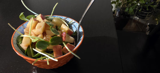 Sunflower Microgreen & Apple Salad